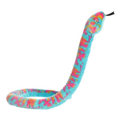 Aurora X-large Colorful Tie Dye Snake Playful Stuffed Animal Blue 50 ...