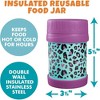 Bentology Stainless Steel Insulated 13oz Lunch Jar Thermos for Kids-Cheetah- Leak-Proof Storage for Hot or Cold Food, Liquids w Wide Mouth- BPA Free - 3 of 4