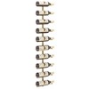 vidaXL Wall-mounted Rack for 10 Bottles Gold Metal - 3 of 4