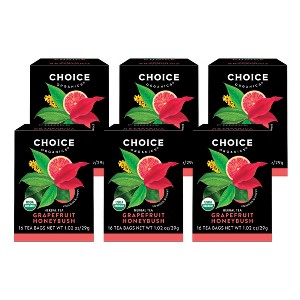 Choice Organics Herbal Grapefruit Honeybush Tea 96 ct , 6 Pack - 1 of 4