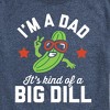 Men's - Instant Message - Dad Kind Of Big Dill Short Sleeve Graphic T-Shirt - 2 of 4