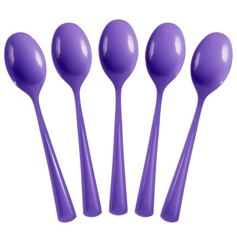 Heavy Duty Lavender Plastic Forks - 50 Ct.