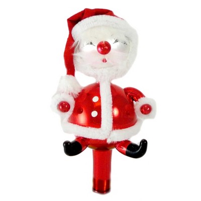 Italian Ornaments 9.0" Santa Tree Topper Christmas Finial  -  Tree Toppers