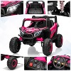 12V Kids UTV Ride-On Truck w/ Remote, 4WD/2WD Switch, Spring Suspension, EVA Tires, Bluetooth & LED Lights for Ages 3-8 - 3 of 4