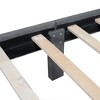 DOMETOUR Fleece Queen Size Upholstered Platform Bed with Drawer - 3 of 4