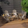 WestinTrends Highland 7-Piece HDPE Outdoor Patio Furniture Adirondack Conversation Set - 2 of 4