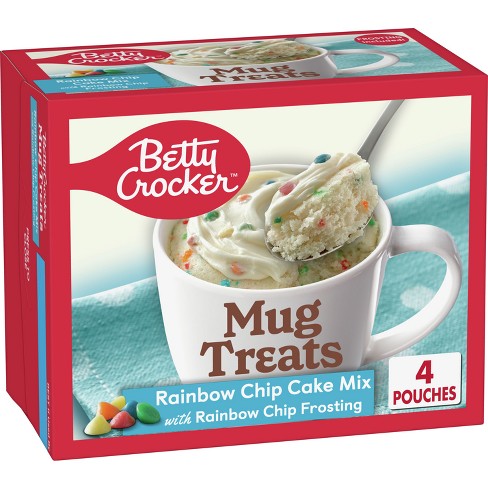 Betty Crocker Mug Treats Rainbow Chip Cake Mix - 4ct/13.9oz - image 1 of 4