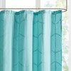 PAGED Modern Metallic Geometric Shower Curtain, 72x72" Shower Curtain with Shiny Print, Printed Metallic Shower Curtain for Bathroom - 2 of 4