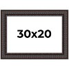 PosterPalooza | 3.5" Wide Ornate Brown Picture Frame - UV Acrylic, Backing Board, Hanging Hardware Included - 2 of 4