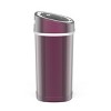 Nine Stars 4.0gal/15L Motion Sensor Trash Can Burgundy: Touchless Kitchen Trash Can, Stainless Steel, Quiet Closing, 4 Gallon - 3 of 4