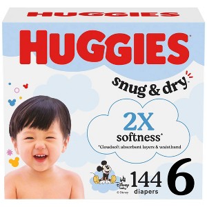 Huggies Snug & Dry Disposable Diapers - (Select Size and Count) - 1 of 4