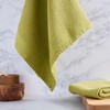 Design Imports Washed Waffle Dishtowel Set/2, Denim Checker - 3 of 3
