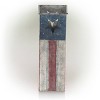 Alpine Corporation 4" Wide Patriotic Square Iron Indoor Outdoor Novelty Planter Red/White/Blue: Rustic 12-Inch Gardening Pot with Drainage - 3 of 4