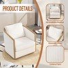 30.12"W Corduroy Upholstered 360 Degree Swivel Barrel Chair, Comfortable Accent Sofa Chair - ModernLuxe - 4 of 4