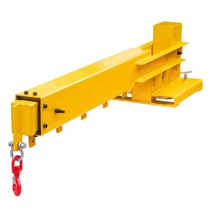 Forklift Jib, Crane - Adjustable Telescoping 83¡°¡«149" 6000 Lbs Heavy Duty Manual Boom with Hook for Warehouses, Factories - 1 of 4
