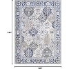 Coucheta Area Rug Washable Non-Slip Vintage Floral Carpet for Living Room Kitchen Bedroom, Multi-Color & Size - 2 of 4