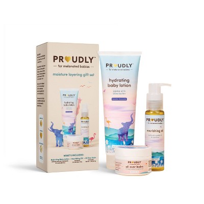 Image of PROUDLY COMPANY Moisture Layering Bath & Body Gift Set - 3ct