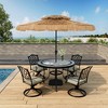 Clihome Outdoor Patio Heavy-Duty Square Umbrella Base,Can be Filled with Water or Sand,Compatible with Umbrella Poles Of 1.5/1.9 in - 3 of 4