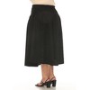 White Mark Plus Size Flared Tweed Skirt - 3 of 4