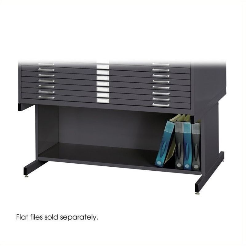 Steel Open 20"H Base for 4986 and 4996 Flat File Cabinets in Black-Safco, 1 of 3