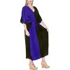 HAPPY BAY Women's House Daily Routine Evening Wear Vacation Casual Dailywear Holiday Loungewear Relaxed Fit Caftan Maxi Night Shirts 3X-4X Black, - 4 of 4