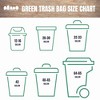 Plasticplace 55-60 Gallon Trash Bags, Green (50 Count) - 2 of 3