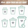 Plasticplace 12-16 Gallon Trash Bags, Green (250 Count) - image 3 of 3