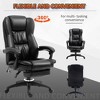 Okak Massage Executive Office Chair with 6-Point Vibration, Reclining Swivel Chair with Retractable Footrest, Comfy Chair for Home, Office - 3 of 4