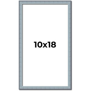 PosterPalooza | Textured Blue Picture Frame - UV Acrylic, Foam Board Backing, Hanging Hardware - 1 of 4
