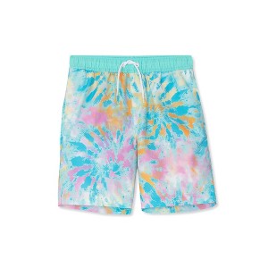 Lands' End Lands' End Kids Print Swim Trunks - 1 of 3