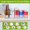 NewHome"Spring-Loaded Beverage Dispenser, Adjustable Drink Holder for Fridge, Holds 25 Cans/Bottles"White - 2 of 4