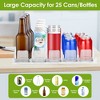 NewHome"Spring-Loaded Beverage Dispenser, Adjustable Drink Holder for Fridge, Holds 25 Cans/Bottles"White - image 2 of 4