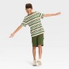 Boys' Short Sleeve Striped Oversized T-Shirt - art class™ - 3 of 3