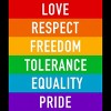 Adult Design By Humans Pride Rights Motto By PINHEAD66 T-Shirt - 2 of 2