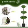 Wooakway 43.25"H Set of 2 3-Ball Boxwood Artificial Tree Artificial Topiary Artificial Plant with Pot for Indoor/Outdoor D¨¦cor - 4 of 4