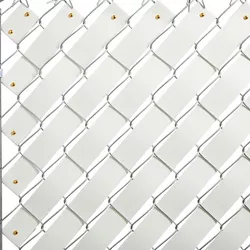 Juvale Fence Privacy Slats, Chain Link Tape Roll with Brass Fasteners, White, 1.8 In x 246 Ft