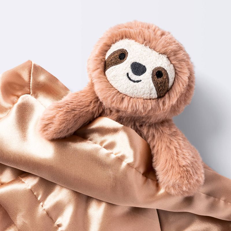 Brown Sloth Security Blanket Crib Toy - S - Cloud Island&#8482;, 3 of 4