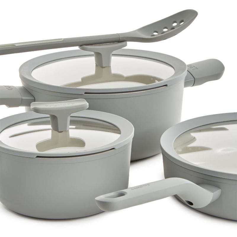 BergHOFF Balance 6Pc Non-stick Ceramic Cookware Set With Glass Lid, Recycled Aluminum, 4 of 10