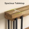 Tribesigns 63” Console Table for Entryway, Industrial Behind Couch Table, Minimalist Sofa Table for Living Room, Hallway（Black） - 4 of 4