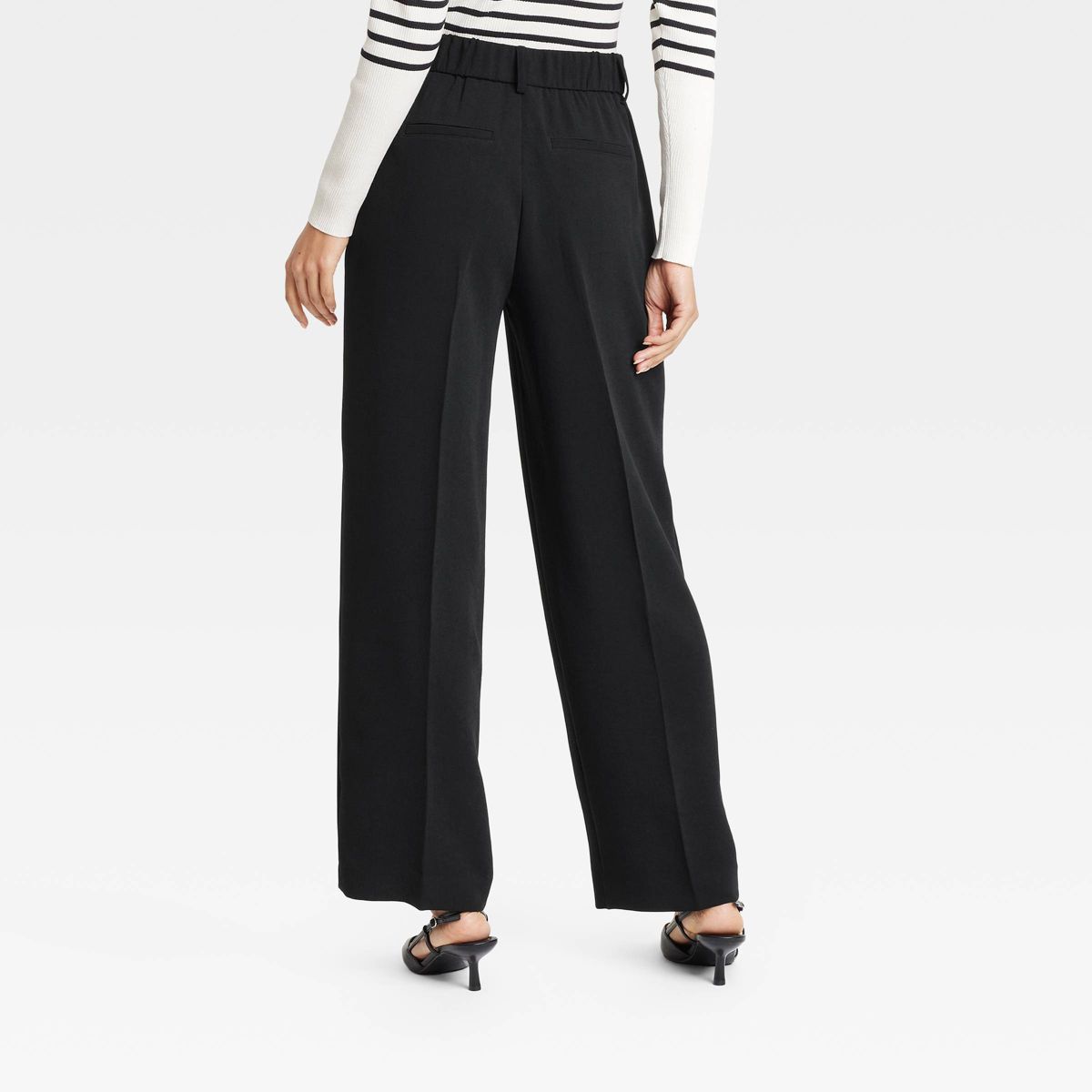 Women's Signature Crepe Essential Trousers - A New Day™ - thumbnail 2