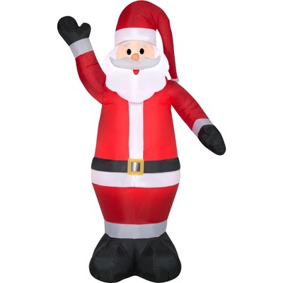 Gemmy Christmas Airblown Inflatable Santa S LG, 9 ft Tall, Red