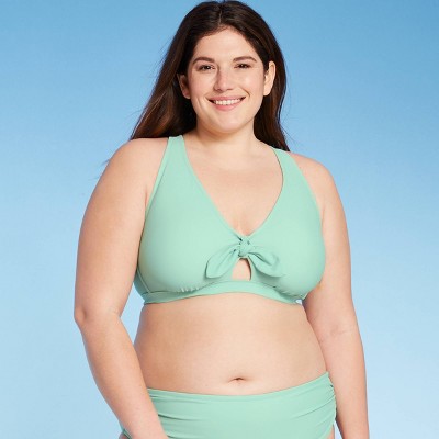 Women's Plus Size Bikini Top - Kona Sol™ Mint 14W