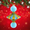 Cody Foster 5.0 Inch Merry & Bright Spindle Christmas Tree Ornament , Glass Top Shape Vintage (1PC) - 4 of 4