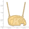 Black Bow Jewelry 10k Yellow Gold Kent State Golden Flashes NCAA Necklace 18 Inch - 2 of 4