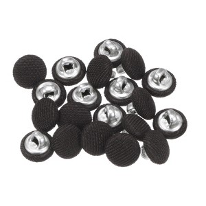 Unique Bargains Metal Shank Round Cloth Covered DIY Sewing Buttons 20 Pcs - 1 of 4