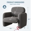 Accent Chair, Soft & Comfortable Single Sofa Wood Frame Sofa Chair - 3 of 4