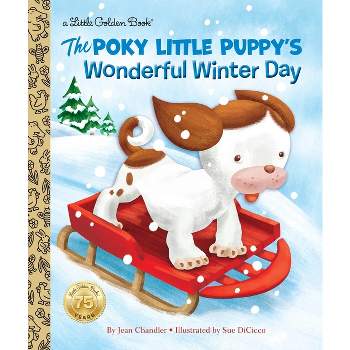 The Poky Little Puppy's Wonderful Winter Day - (Little Golden Book) by  Jean Chandler (Hardcover)