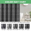 LunaLulinlk Gray Shower Curtain Boho Woven Modern Farmhouse Fabric Shower Curtain - 3 of 4