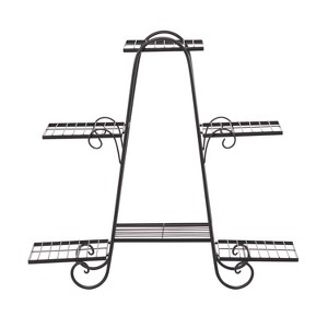 29" Wide Planter Pot Traditional Black - Olivia & May: Indoor Metal Stand, No Assembly Required - 1 of 4
