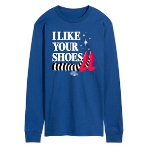Men's - Wizard of Oz - I Like Your Shoes Ruby Slippers Long Sleeve Graphic T-Shirt - 1 of 4